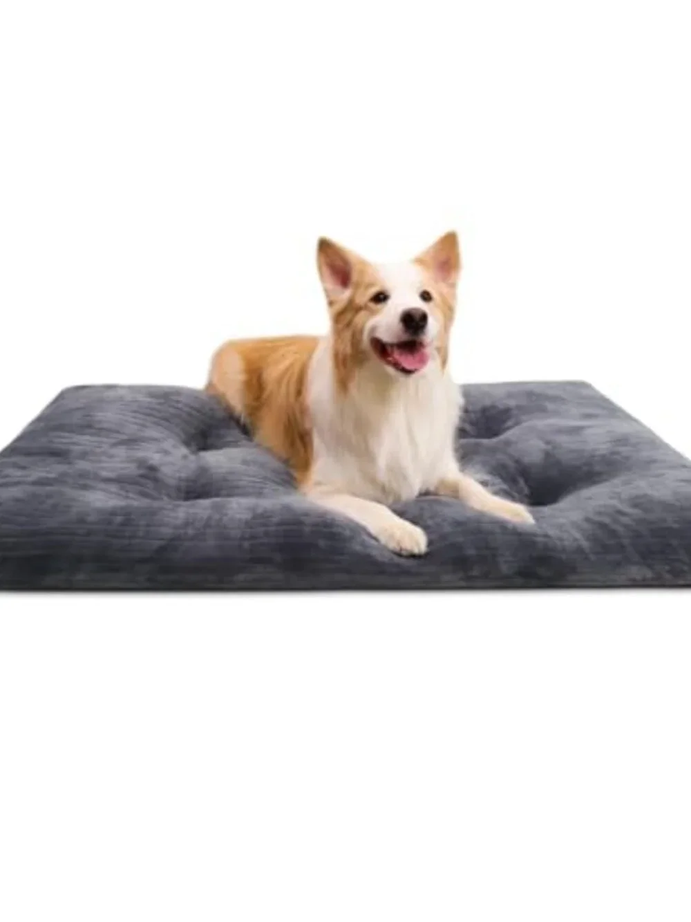 New Dog Crate Bed Washable Dog Beds for Large Dogs Deluxe Thick Flannel Fluffy